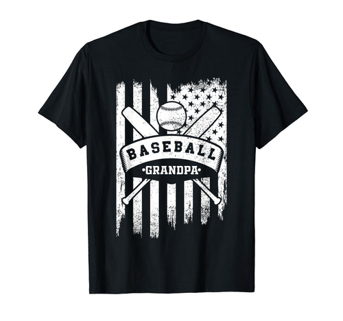 Baseball Grandpa Usa American Flag Family T-Shirt - Graphic Print Unisex - T-Shirt, Sweatshirt, Hoodie