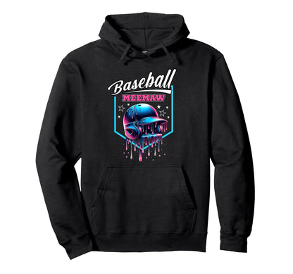 Baseball Meemaw Mothers Day Baseball Hoodie - Fun Novelty Design Unisex - T-Shirt, Sweatshirt, Hoodie