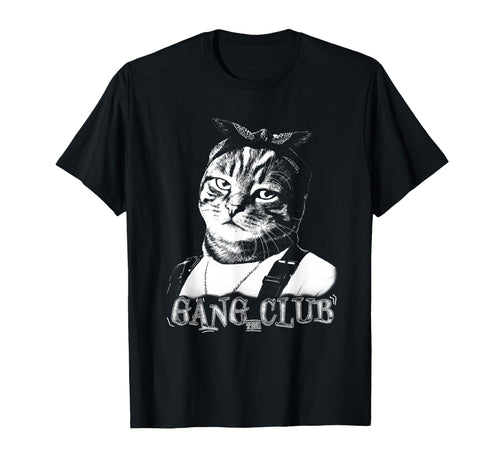 Gang Club Cat Bandana 90S Hip Hop Old T-Shirt - Streetwear Style Unisex - T-Shirt, Sweatshirt, Hoodie
