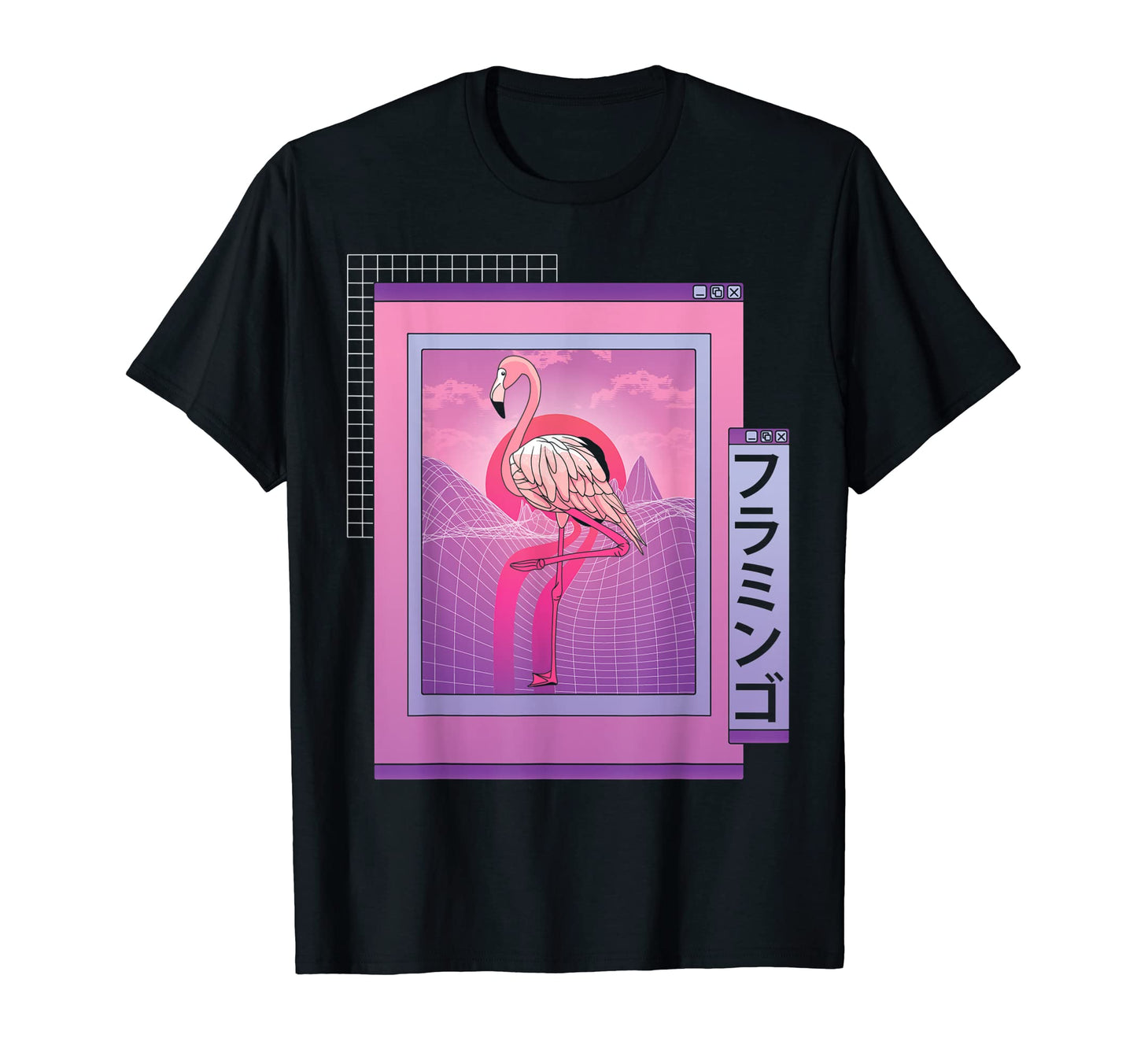 Japanese Vaporwave Animals Japan T-Shirt - Fun Novelty Design Men Women - T-Shirt, Sweatshirt, Hoodie