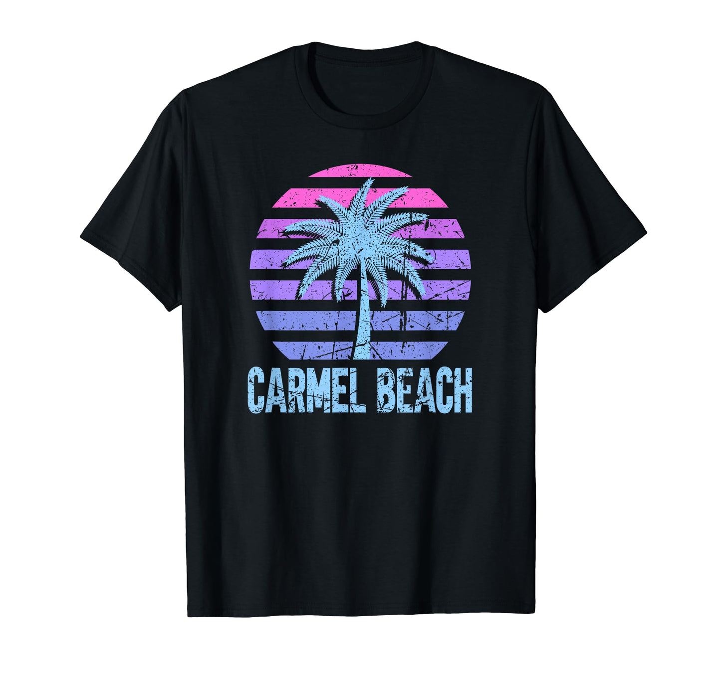 Carmel Beach Vacation Vaporwave T-Shirt - Novelty Apparel Men Women - T-Shirt, Sweatshirt, Hoodie