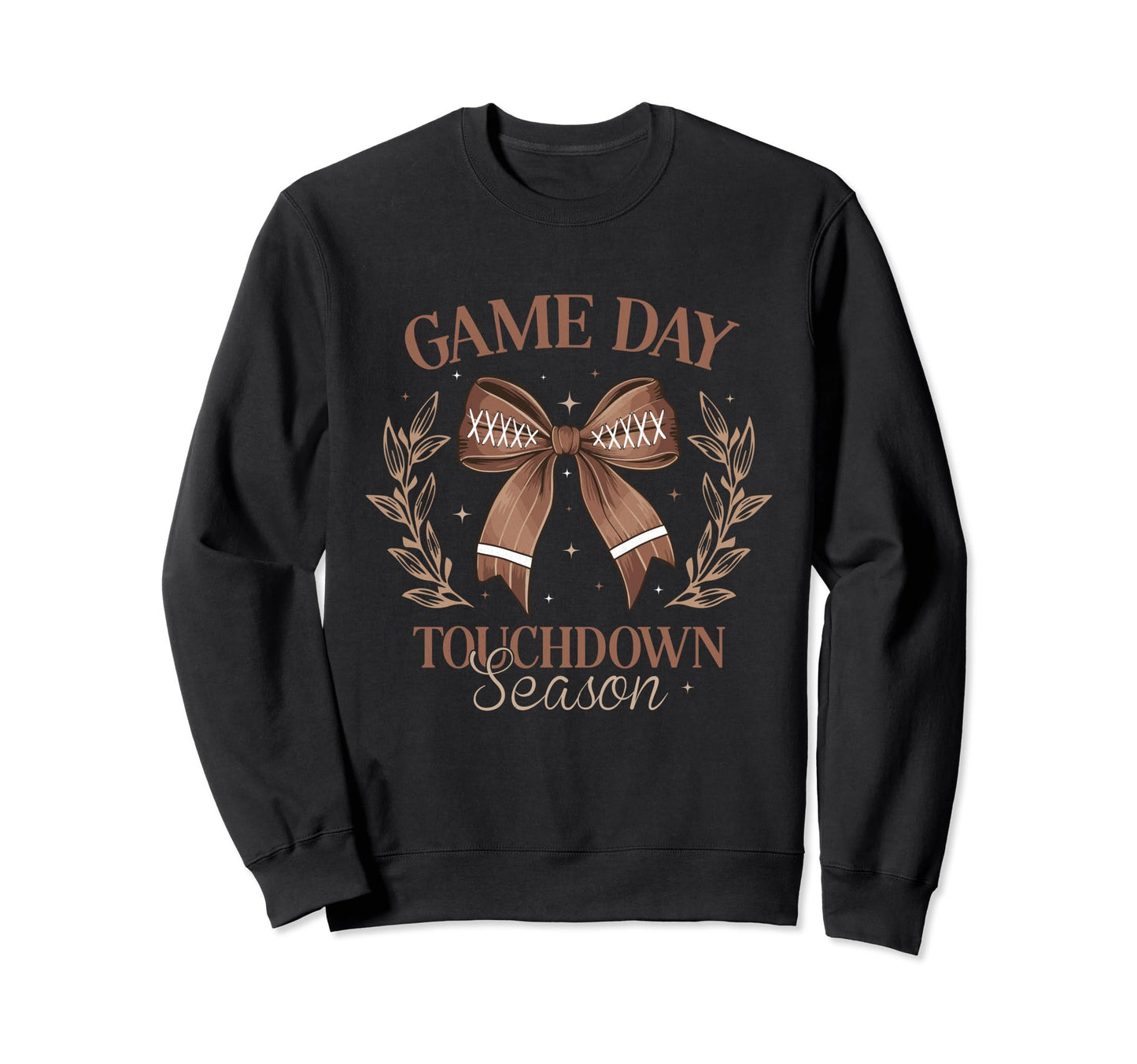 Football Mom Coquette Bow Fall Gameday Sweatshirt - Novelty Apparel Unisex - T-Shirt, Sweatshirt, Hoodie