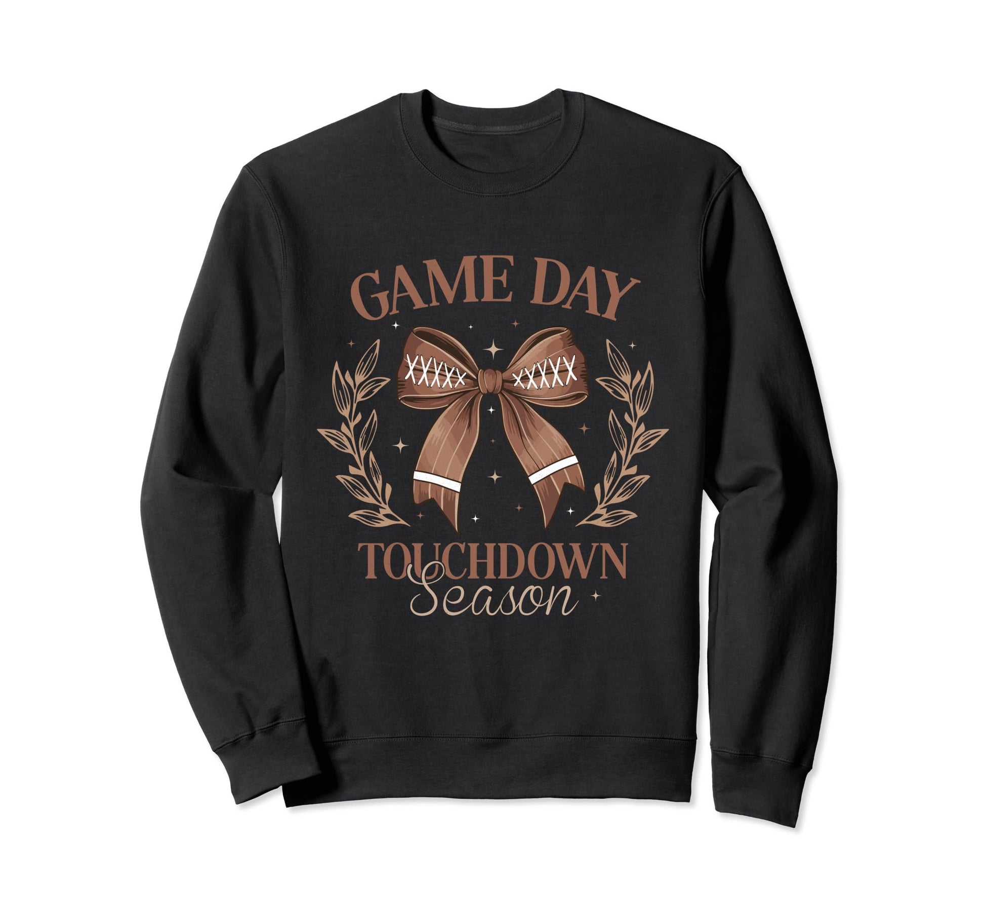 Football Mom Coquette Bow Fall Gameday Sweatshirt - Novelty Apparel Unisex - T-Shirt, Sweatshirt, Hoodie