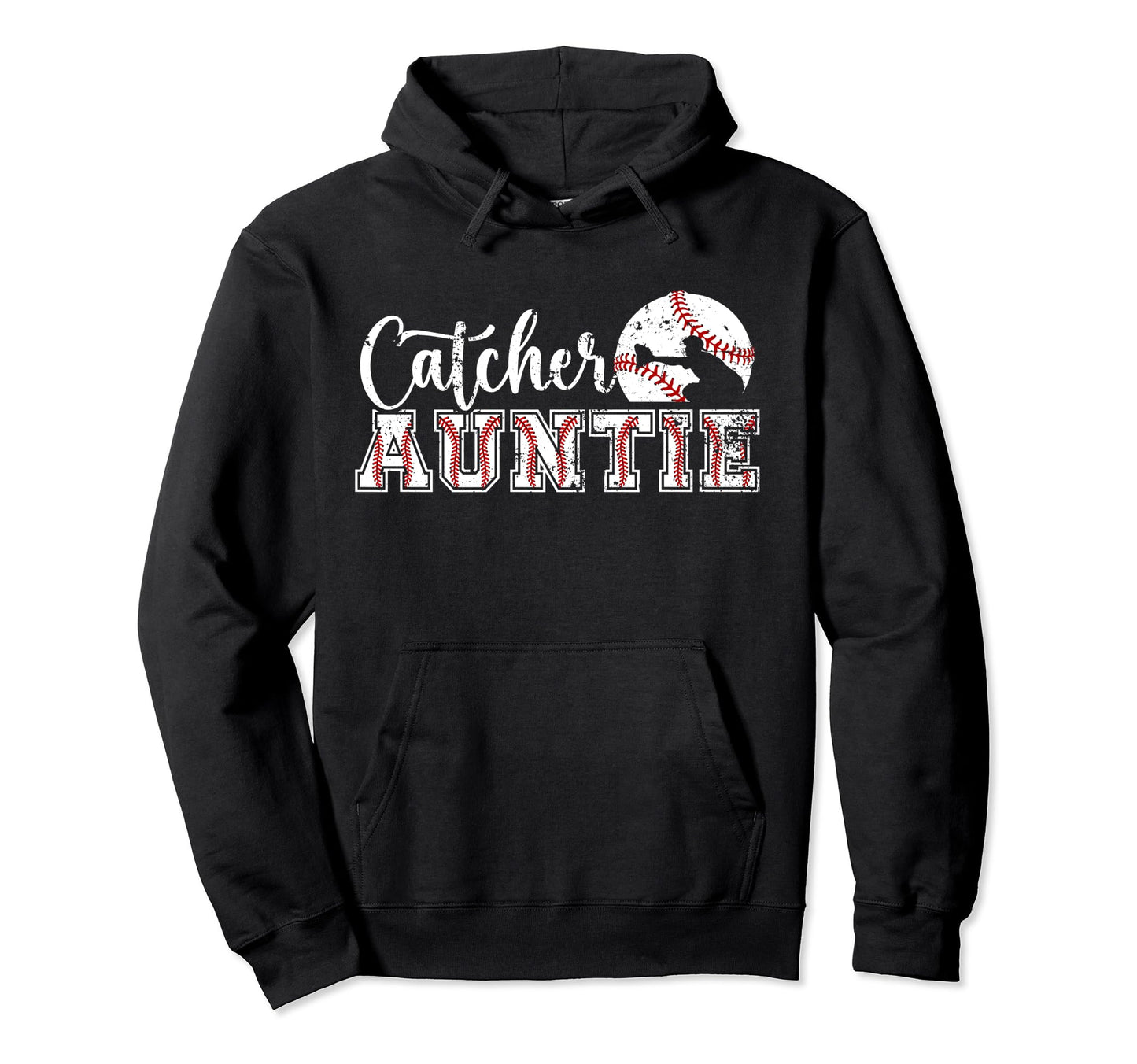 Baseball Catcher Aunt Best Aunt Baseball Hoodie - Trendy Graphic Unisex - T-Shirt, Sweatshirt, Hoodie