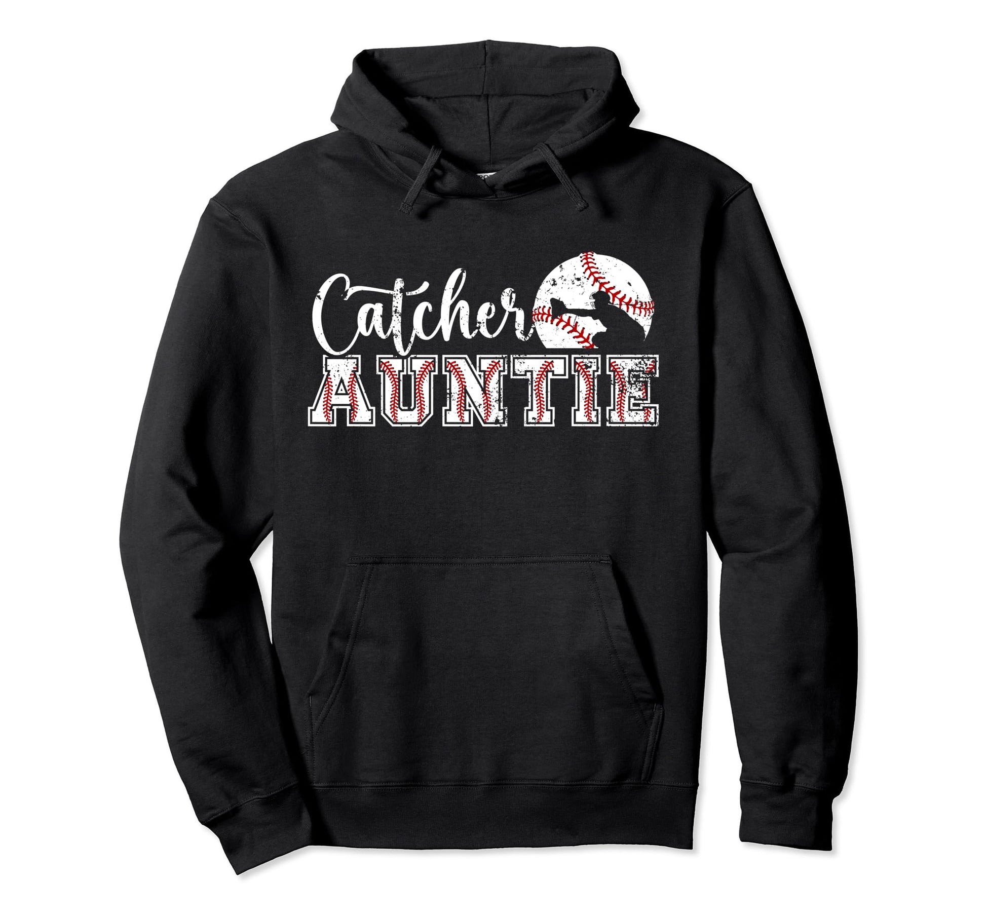 Baseball Catcher Aunt Best Aunt Baseball Hoodie - Trendy Graphic Unisex - T-Shirt, Sweatshirt, Hoodie