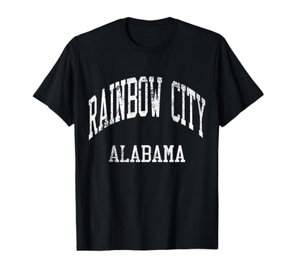 Rainbow City Alabama 70S College T-Shirt - Aesthetic Graphic Men Women - T-Shirt, Sweatshirt, Hoodie