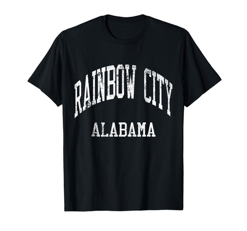 Rainbow City Alabama 70S College T-Shirt - Aesthetic Graphic Men Women - T-Shirt, Sweatshirt, Hoodie