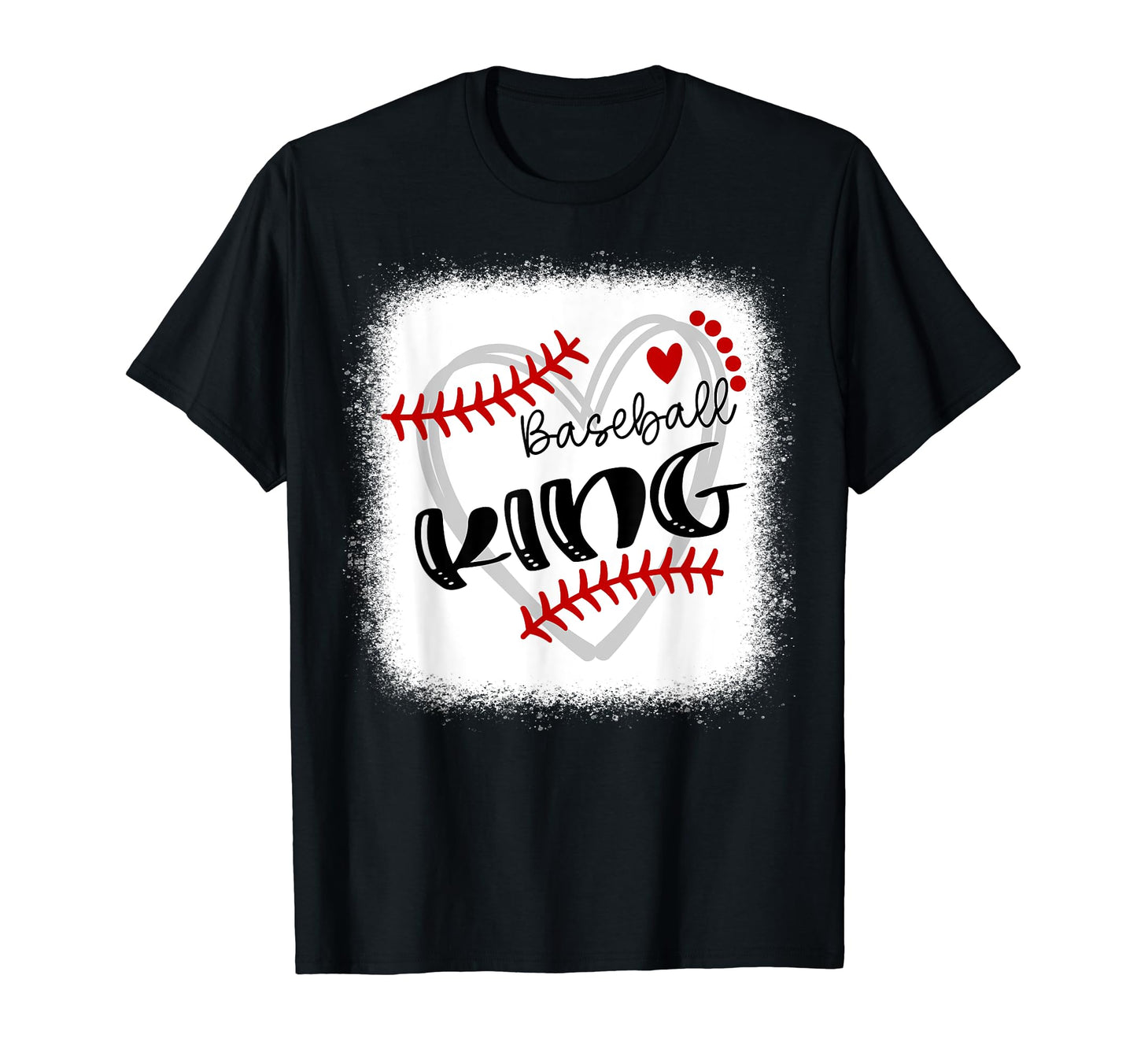 Personalized Baseball Heart King T-Shirt - Fun Novelty Design for Adults - T-Shirt, Sweatshirt, Hoodie