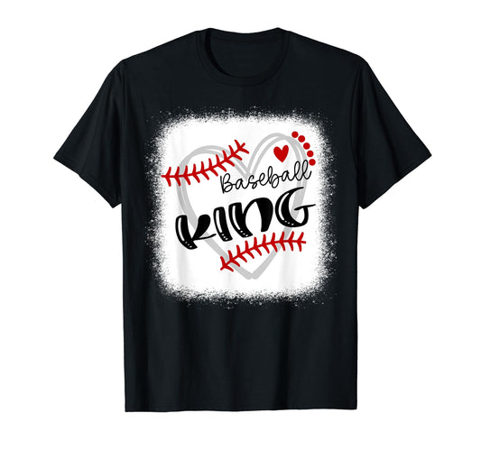 Personalized Baseball Heart King T-Shirt - Fun Novelty Design for Adults - T-Shirt, Sweatshirt, Hoodie