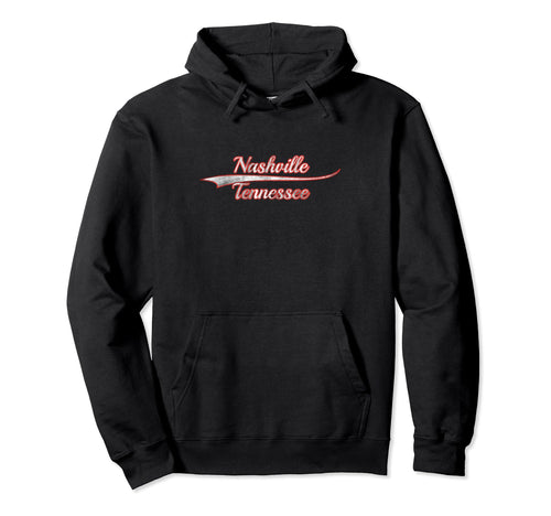 Nashville Tennessee Varsity Distressed Hoodie - Trendy Graphic Men Women - T-Shirt, Sweatshirt, Hoodie