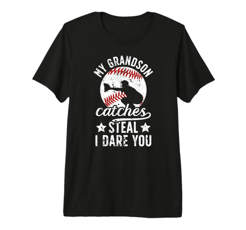 My Grandson Catches Baseball T-Shirt - Aesthetic Graphic for Adults - T-Shirt, Sweatshirt, Hoodie