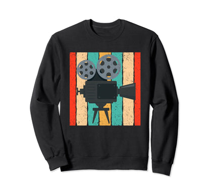 Cinema Camera Movie Projector Sweatshirt - Aesthetic Graphic Unisex - T-Shirt, Sweatshirt, Hoodie