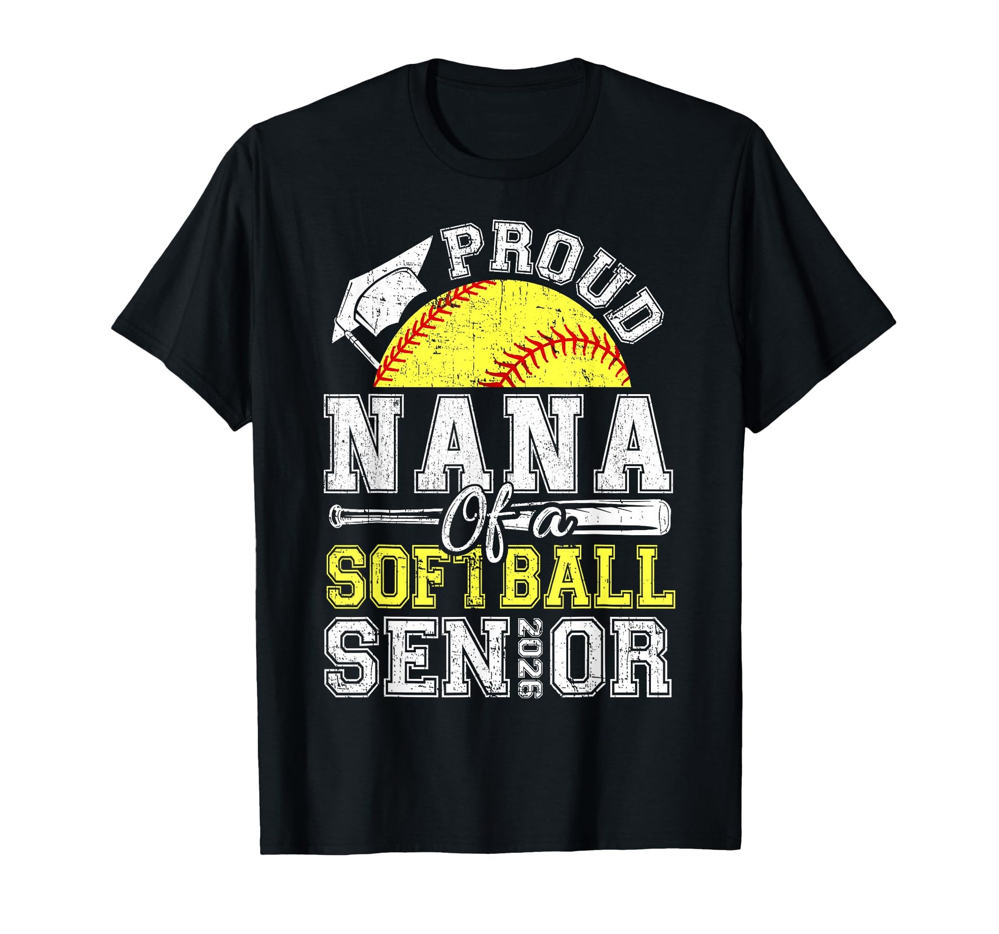 Proud Nana 2026 Senior Softball Graduate T-Shirt - Custom Art Print Unisex - T-Shirt, Sweatshirt, Hoodie