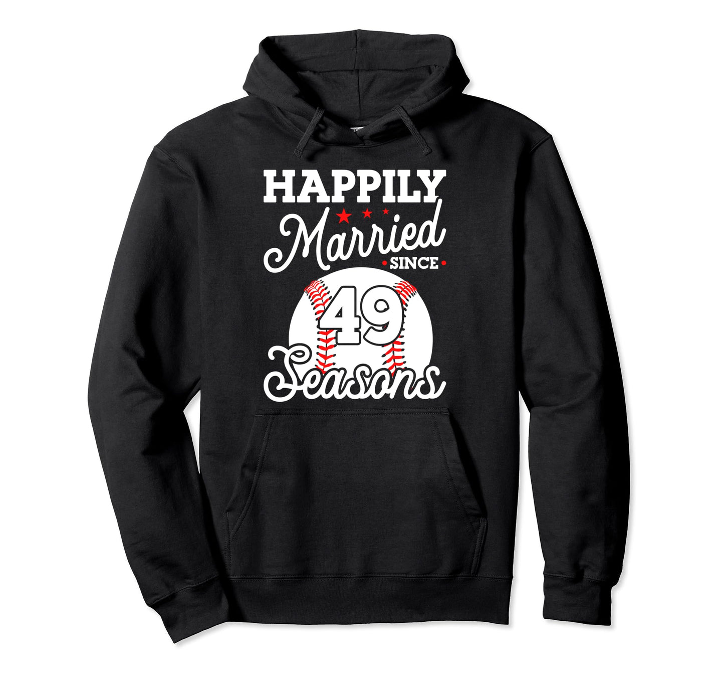 49Th Wedding Anniversary Baseball Hoodie - Aesthetic Graphic Men Women - T-Shirt, Sweatshirt, Hoodie