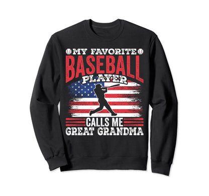 My Favorite Baseball Player Calls Me Sweatshirt - Custom Art Print Unisex - T-Shirt, Sweatshirt, Hoodie