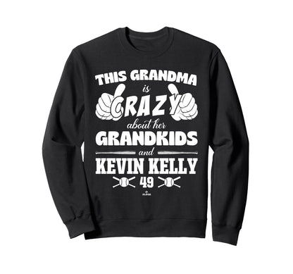 Grandma Crazy Kevin Kelly Tampa Sweatshirt - Custom Art Print Men Women - T-Shirt, Sweatshirt, Hoodie