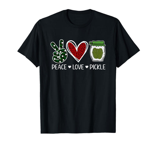 Peace Love Pickle Pickle Lovers T-Shirt - Minimalist Print for Adults - T-Shirt, Sweatshirt, Hoodie