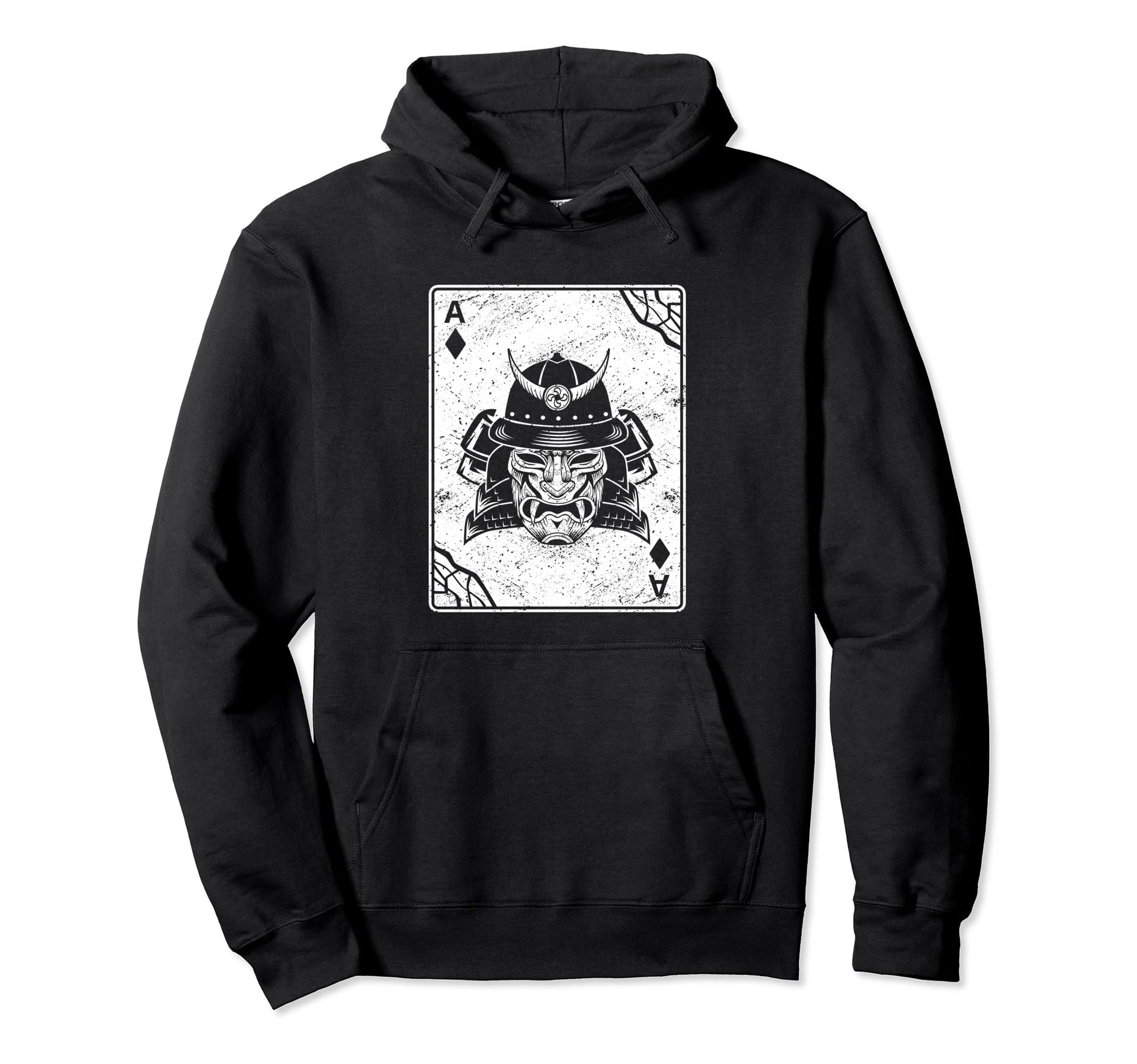 Oni Mask Card Glitch Anime Aesthetic Hoodie - Casual Everyday Wear Unisex - T-Shirt, Sweatshirt, Hoodie