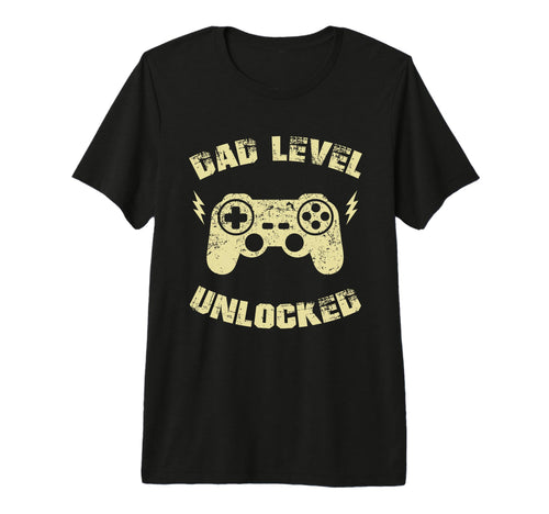 Dad Level Unlocked Gaming Controller T-Shirt - Novelty Apparel Men Women - T-Shirt, Sweatshirt, Hoodie