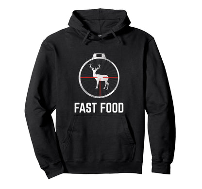 Fast Food Bbq Hunting Deer Season Hoodie - Fun Novelty Design Unisex - T-Shirt, Sweatshirt, Hoodie