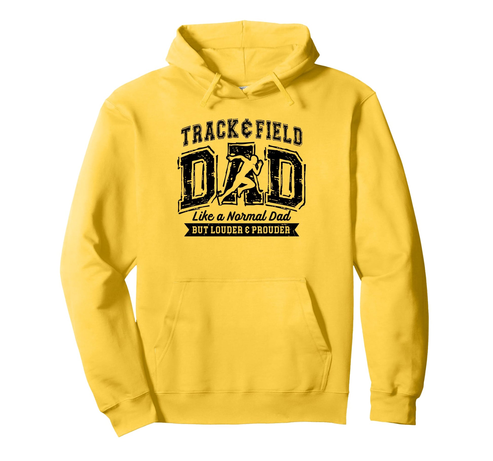 Track And Field Dad Like Normal Dad Hoodie - Fun Novelty Design for Adults - T-Shirt, Sweatshirt, Hoodie