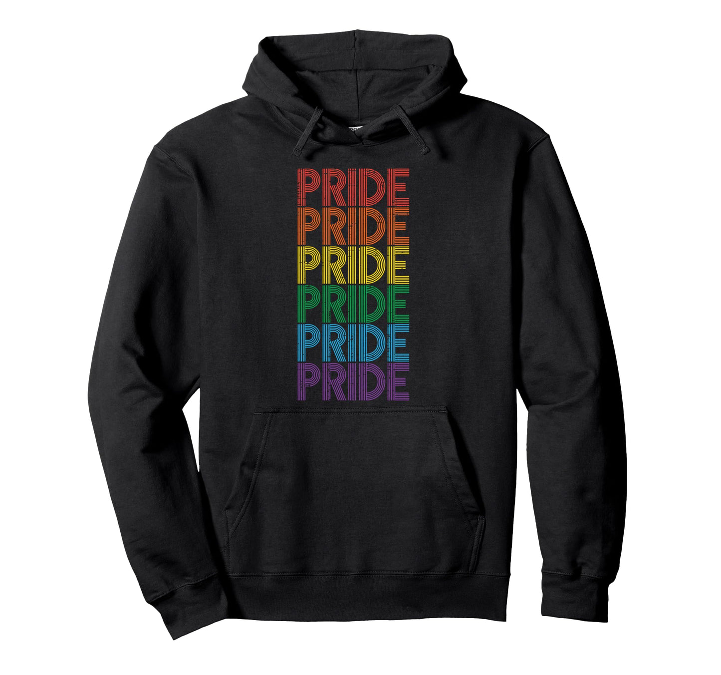 Rainbow Gay Pride Lgbt Flag Queer Love Hoodie - Fun Novelty Design Unisex - T-Shirt, Sweatshirt, Hoodie