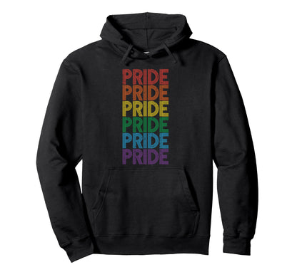 Rainbow Gay Pride Lgbt Flag Queer Love Hoodie - Fun Novelty Design Unisex - T-Shirt, Sweatshirt, Hoodie