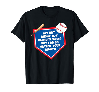 My Might Not Always Swing Funny T-Shirt - Aesthetic Graphic for Adults - T-Shirt, Sweatshirt, Hoodie