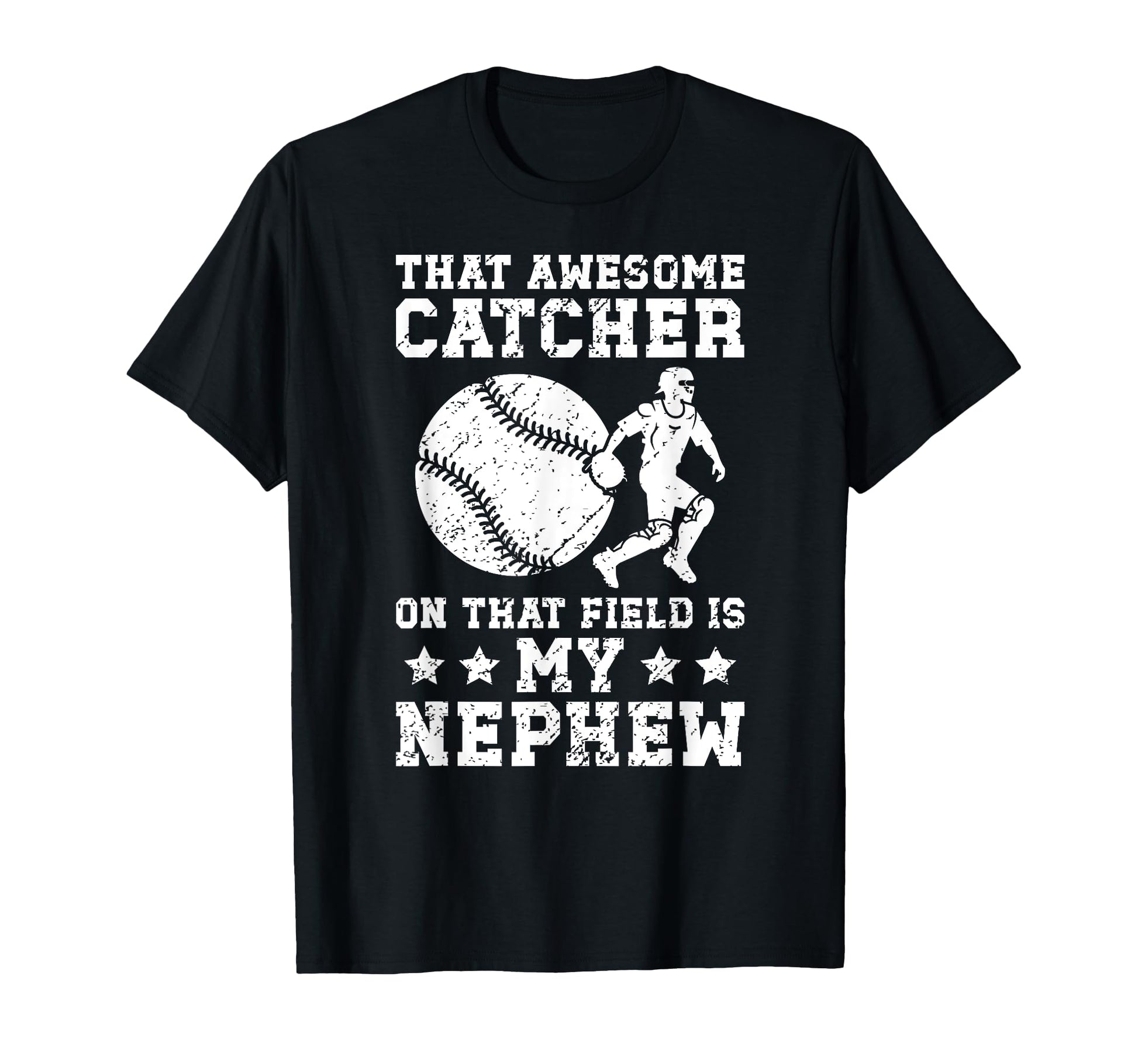 Baseball Catcher Aunt Proud Baseball T-Shirt - Novelty Apparel for Adults - T-Shirt, Sweatshirt, Hoodie