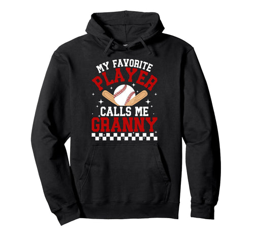 Proud Baseball Granny Baseball Player Hoodie - Unique Graphic Men Women - T-Shirt, Sweatshirt, Hoodie
