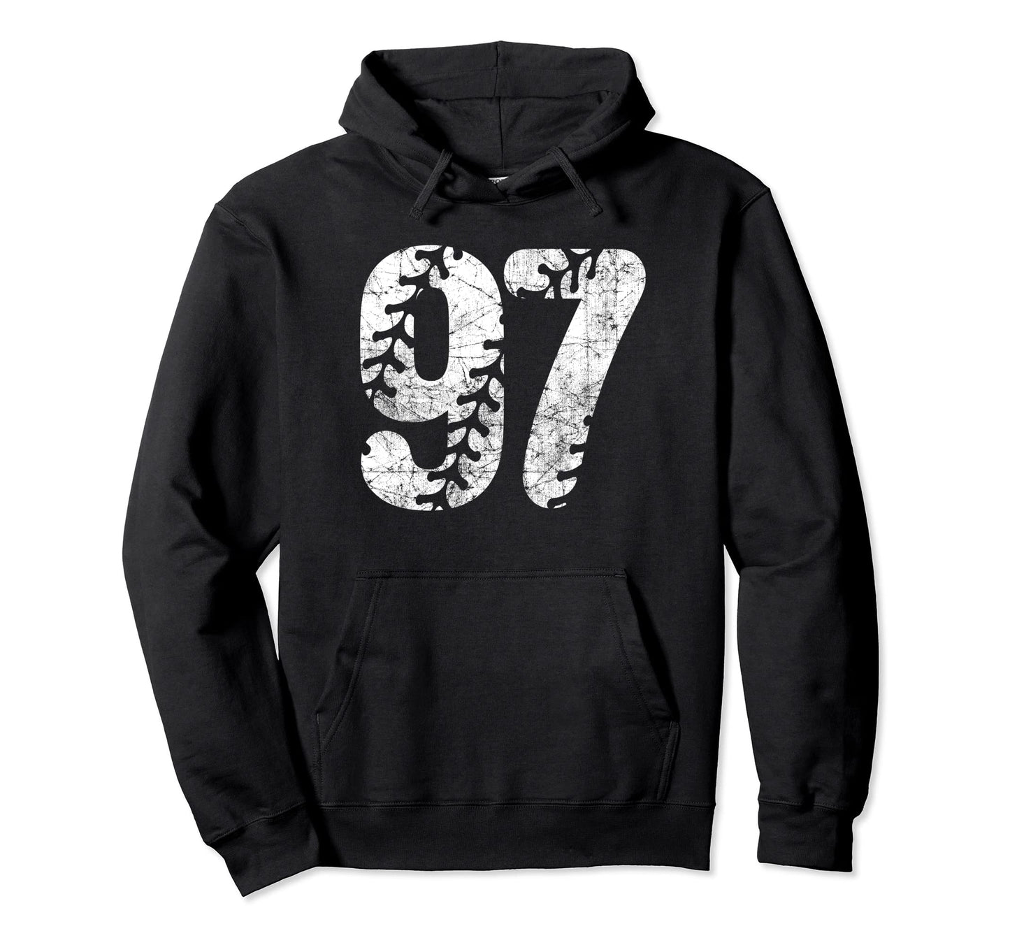 Baseball Softball Mom 97 Number 97 Hoodie - Minimalist Print for Adults - T-Shirt, Sweatshirt, Hoodie