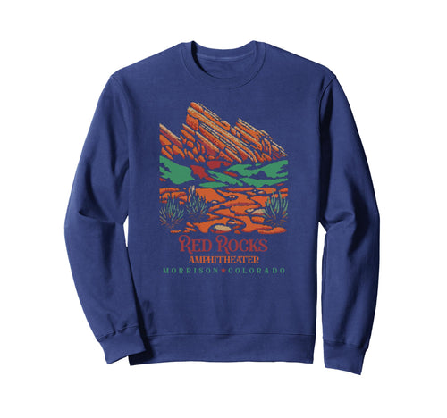 Red Rocks Amphitheater Morrison Sweatshirt - Novelty Apparel for Adults - T-Shirt, Sweatshirt, Hoodie