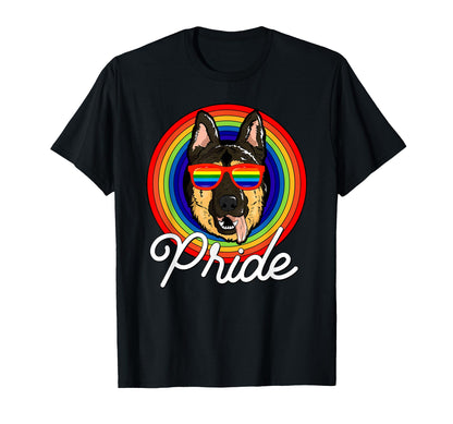 German Shepherd Lgbt Pride Dog T-Shirt - Streetwear Style for Adults - T-Shirt, Sweatshirt, Hoodie