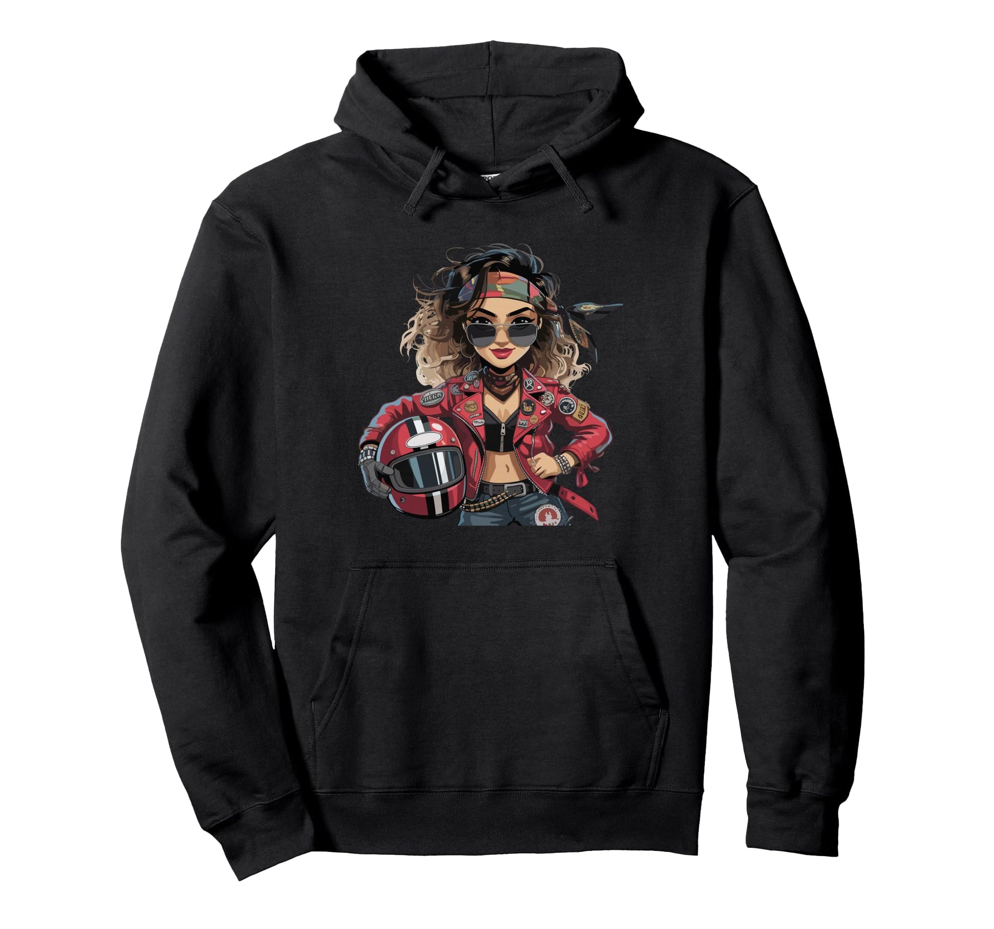 Motorcycle Rider Rock Hoodie - Fun Novelty Design Unisex - T-Shirt, Sweatshirt, Hoodie