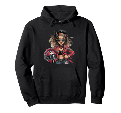 Motorcycle Rider Rock Hoodie - Fun Novelty Design Unisex - T-Shirt, Sweatshirt, Hoodie