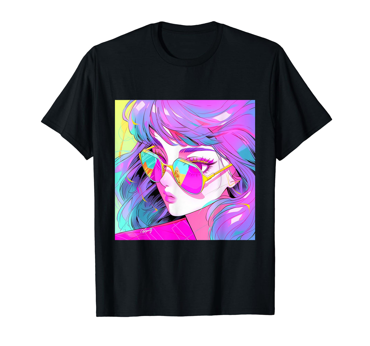 Vaporwave Aesthetic Anime Indie T-Shirt - Graphic Print for Adults - T-Shirt, Sweatshirt, Hoodie