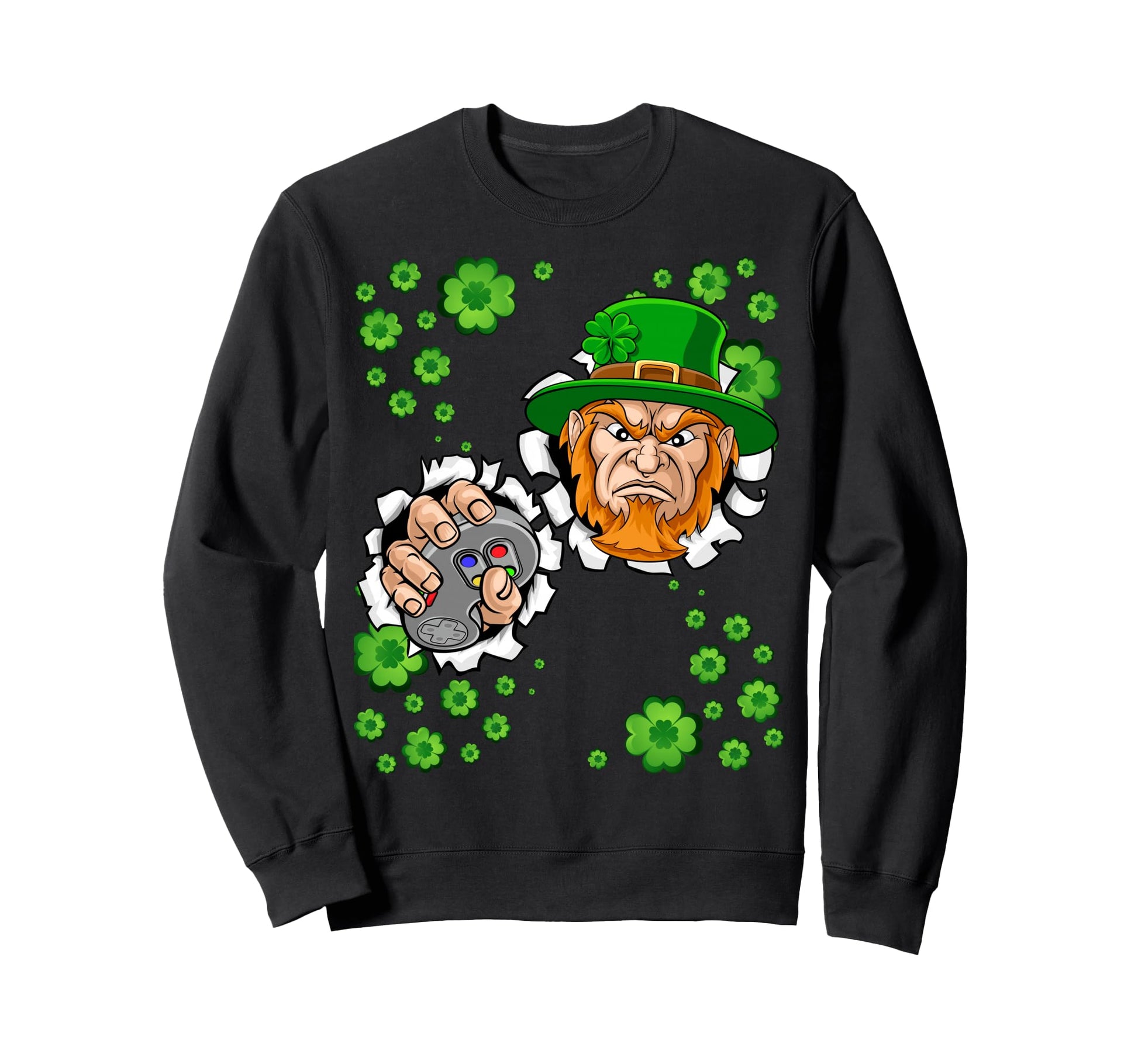 Irish I Was Playing Video Games St Sweatshirt - Unique Graphic Men Women - T-Shirt, Sweatshirt, Hoodie