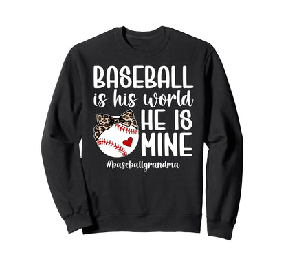 Baseball Grandma Proud Baseball Sweatshirt - Aesthetic Graphic Men Women - T-Shirt, Sweatshirt, Hoodie