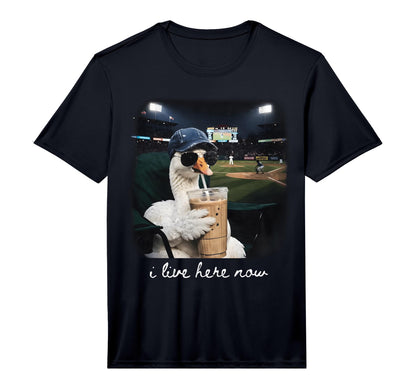 Goose Drinking Iced Coffee T-Shirt - Casual Everyday Wear Men Women - T-Shirt, Sweatshirt, Hoodie