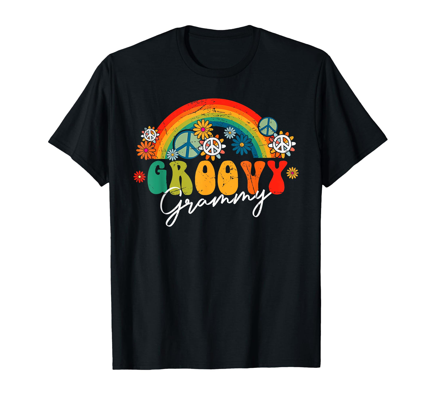 Groovy Grammy Rainbow Colorful T-Shirt - Streetwear Style for Adults - T-Shirt, Sweatshirt, Hoodie