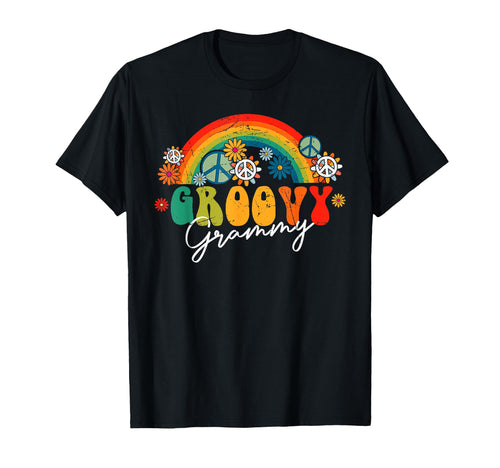 Groovy Grammy Rainbow Colorful T-Shirt - Streetwear Style for Adults - T-Shirt, Sweatshirt, Hoodie