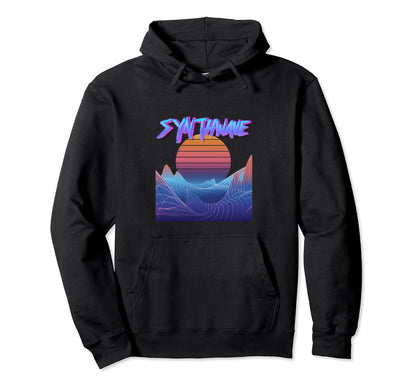 Synthwave Aesthetic Gifts Electronic Hoodie - Minimalist Print Unisex - T-Shirt, Sweatshirt, Hoodie