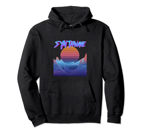 Synthwave Aesthetic Gifts Electronic Hoodie - Minimalist Print Unisex - T-Shirt, Sweatshirt, Hoodie