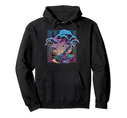 Aesthetic Vaporwave Cherry Blossom Hoodie - Minimalist Print Men Women - T-Shirt, Sweatshirt, Hoodie