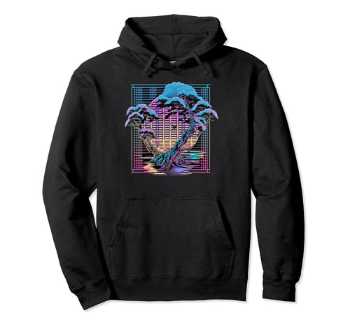 Aesthetic Vaporwave Cherry Blossom Hoodie - Minimalist Print Men Women - T-Shirt, Sweatshirt, Hoodie