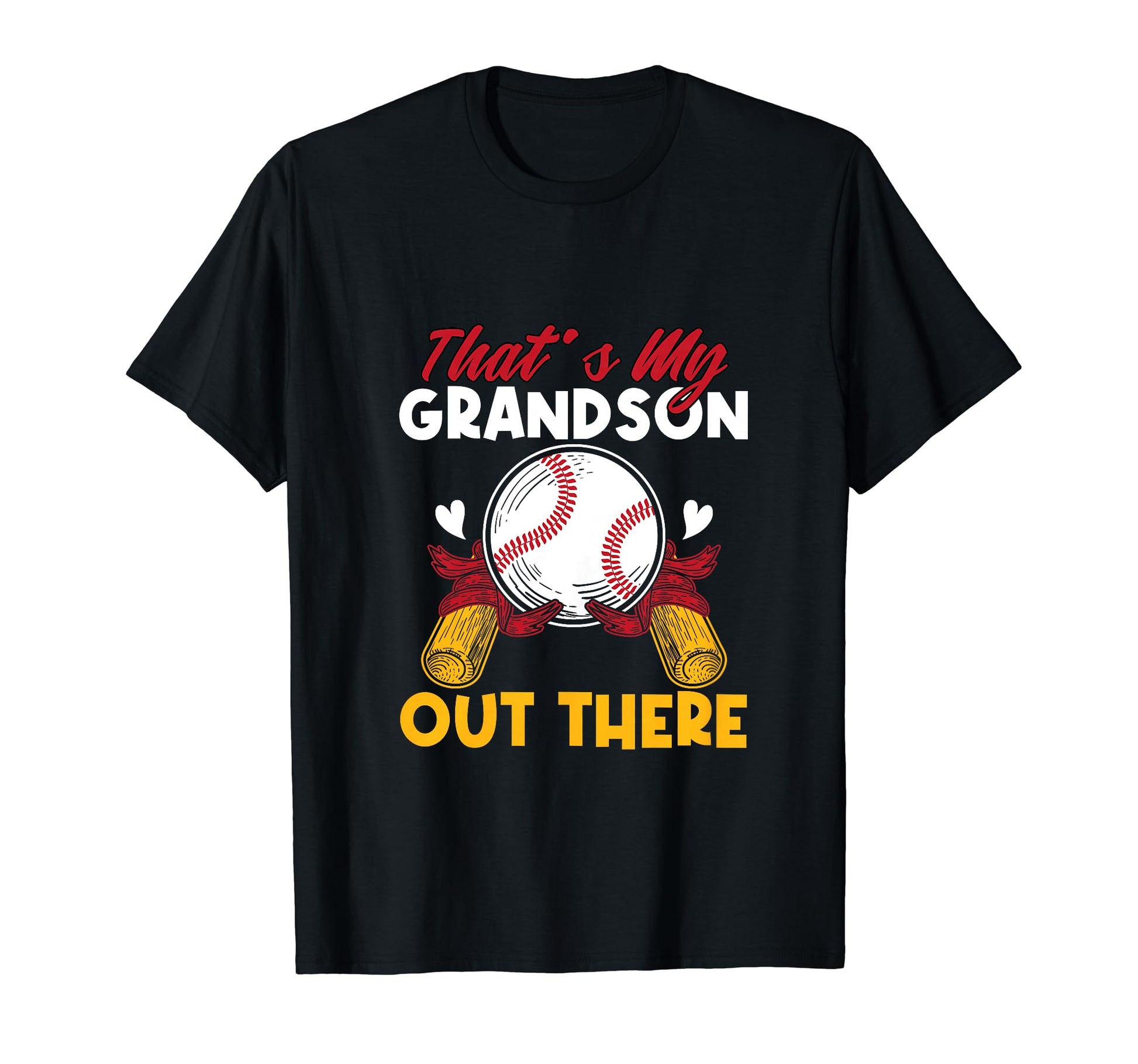 Funny Thats My Grandson Out There Baseball T-Shirt - Unique Graphic Unisex - T-Shirt, Sweatshirt, Hoodie