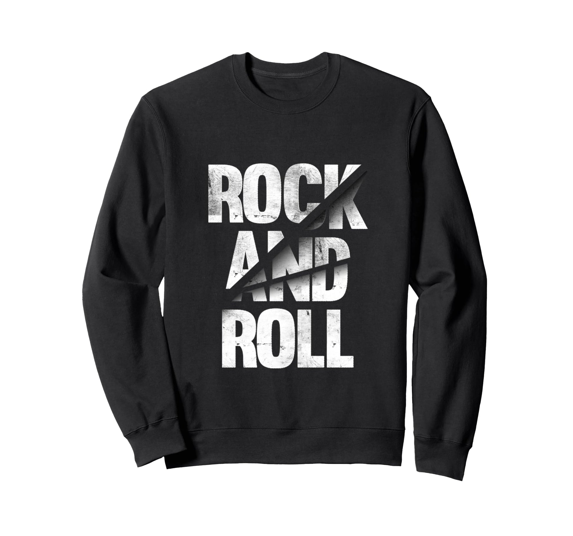 Rock Roll Black Music Rock N Roll Sweatshirt - Trendy Graphic for Adults - T-Shirt, Sweatshirt, Hoodie