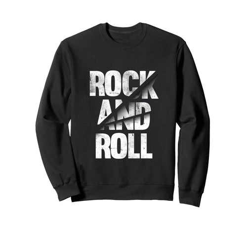 Rock Roll Black Music Rock N Roll Sweatshirt - Trendy Graphic for Adults - T-Shirt, Sweatshirt, Hoodie