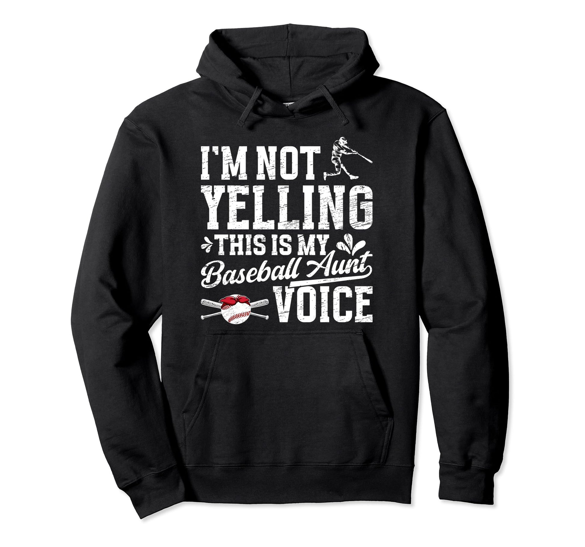 My Baseball Aunt Voice Aunt Baseball Hoodie - Casual Everyday Wear Unisex - T-Shirt, Sweatshirt, Hoodie