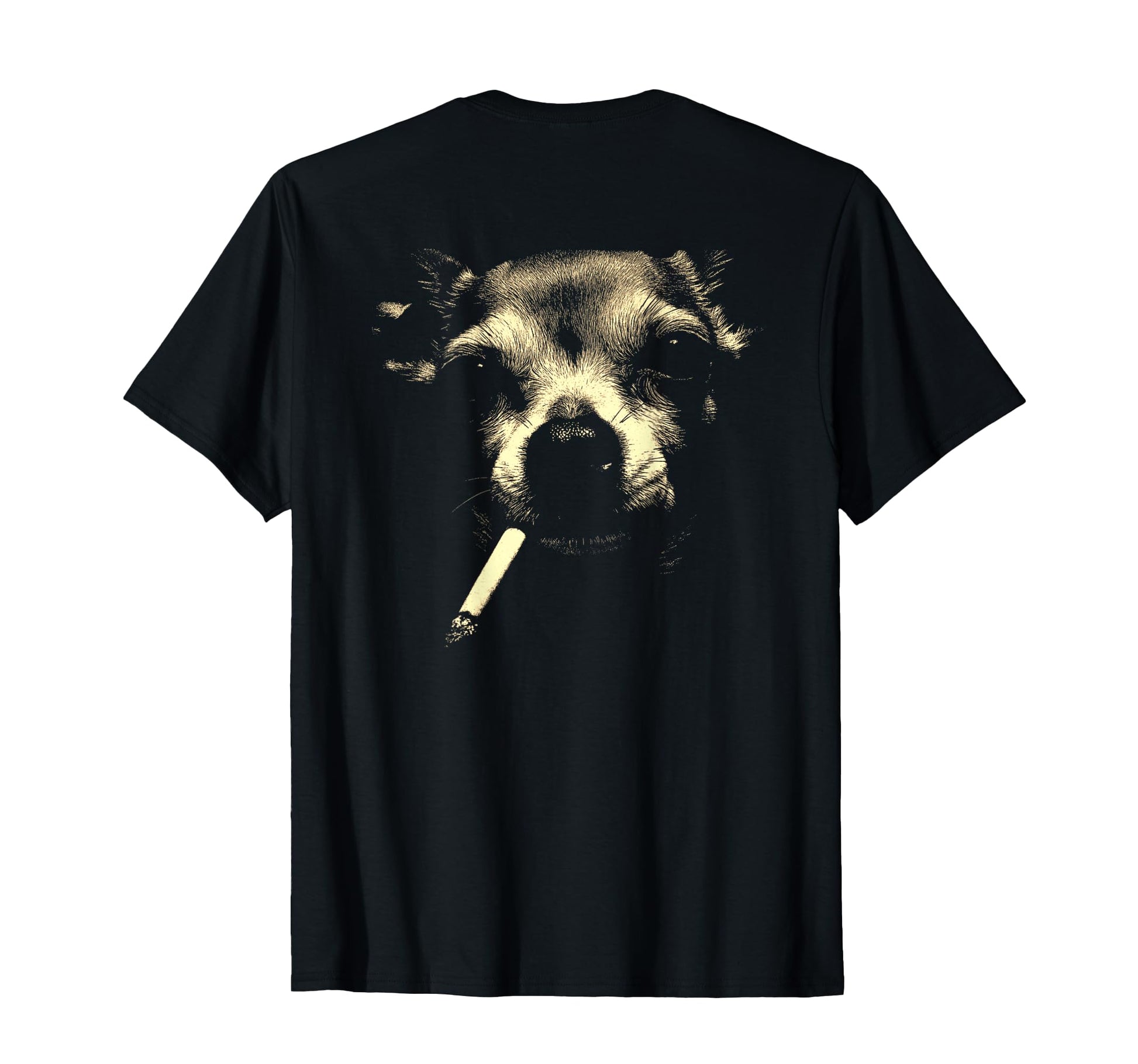 Chihuahua Smoking Cigarette Grunge Meme T-Shirt - Novelty Apparel Unisex - T-Shirt, Sweatshirt, Hoodie